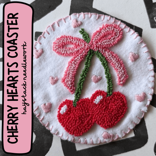 Cherry Hearts Coaster
